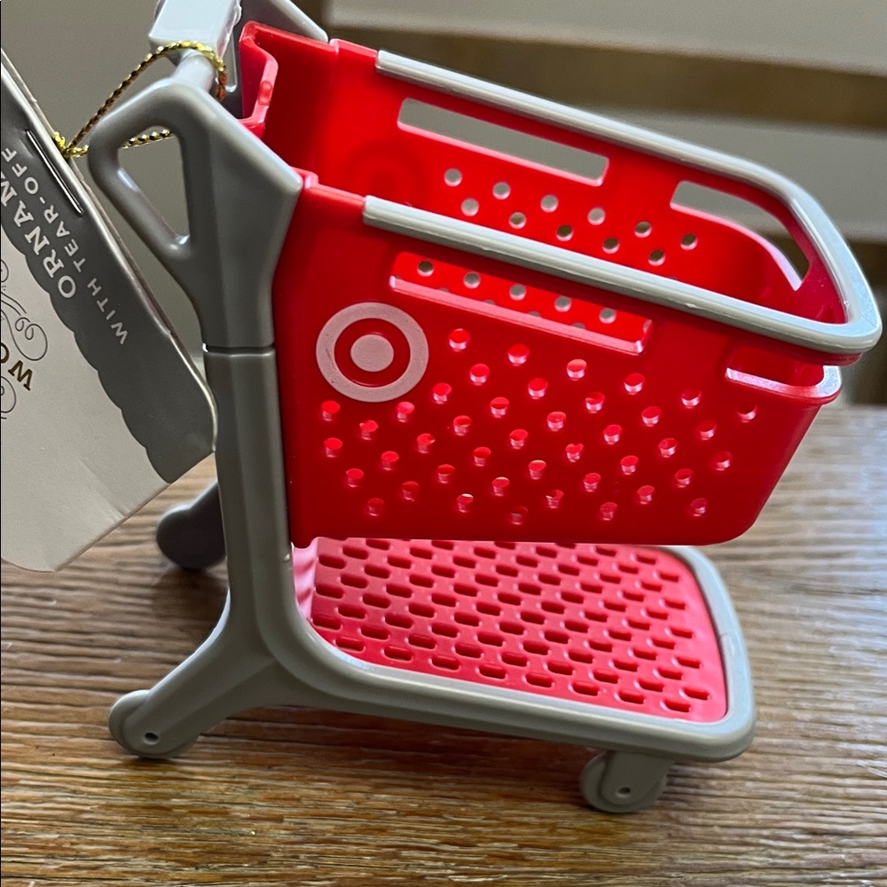 Target Red and Gray Mini Shopping Cart
